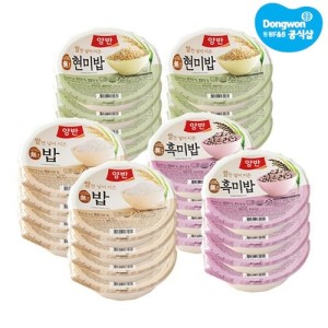 [동원] 양반 밥 130g 3종 (일반 8+현미 8+흑미 8) 24개