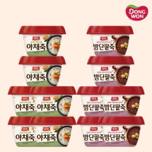 [동원] 양반 용기 야채죽 6개 + 밤단팥죽 6개