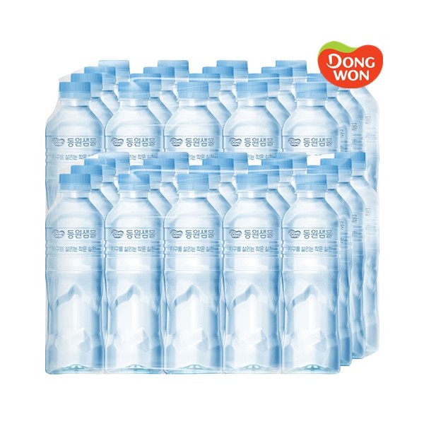 [무료배송] 동원샘물 무라벨 500ml 40개