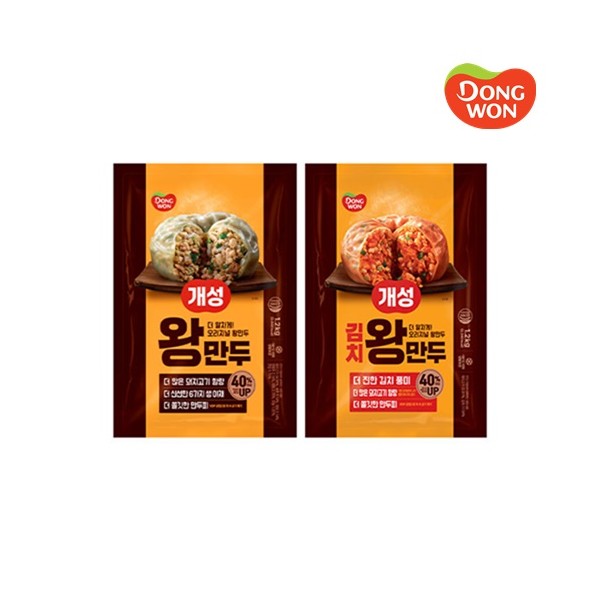 [동원] 개성 왕만두 고기1.2kg_김치1.2kg (총2봉) 택1개성 김치왕만두 1.2kg X 2봉