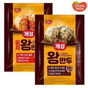 [동원] 개성 왕만두 대용량 고기2.1kg_김치2.1kg_감자1.9kg (총2봉) 택1개성 왕만두 2.1kg 1봉 + 김치왕만두 2.1kg 1봉