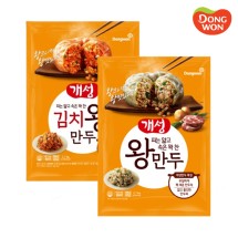 [동원] 개성 왕만두 대용량 고기2.1kg_김치2.1kg_감자1.9kg (총2봉) 택1개성 왕만두 2.1kg 1봉 + 김치왕만두 2.1kg 1봉