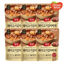 [동원] 양반 수라 돼지고기 김치찌개 460g x 6봉