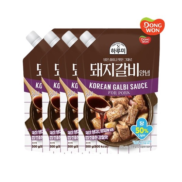 [동원] 하루미 돼지갈비양념 500g x 4봉