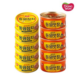 4) 참치 85g 5캔 + 맛참 고소참기름 참치 90g 5캔