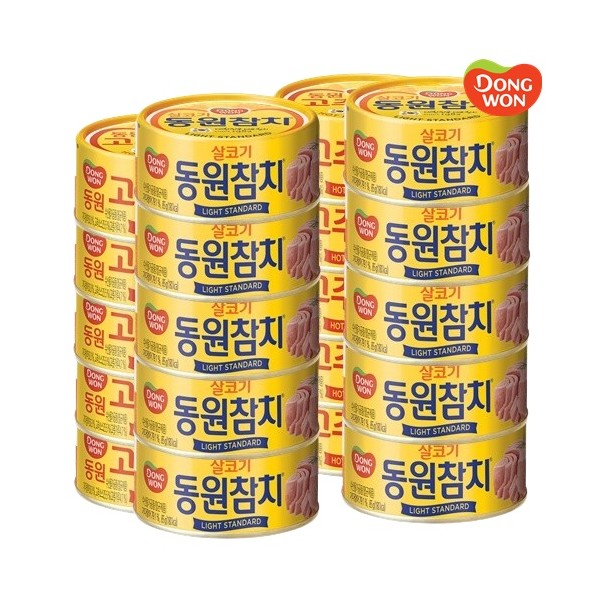 [동원] 라이트스탠다드 참치 85g 10캔 + 고추참치 85g 10캔