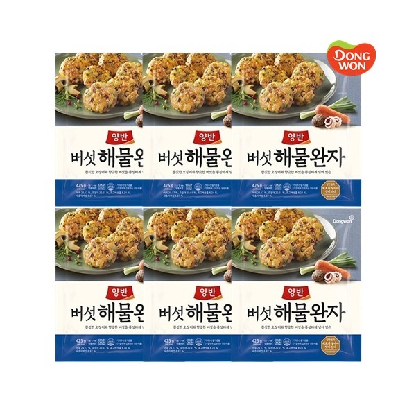 [동원] 양반 버섯해물완자 425g x 6봉