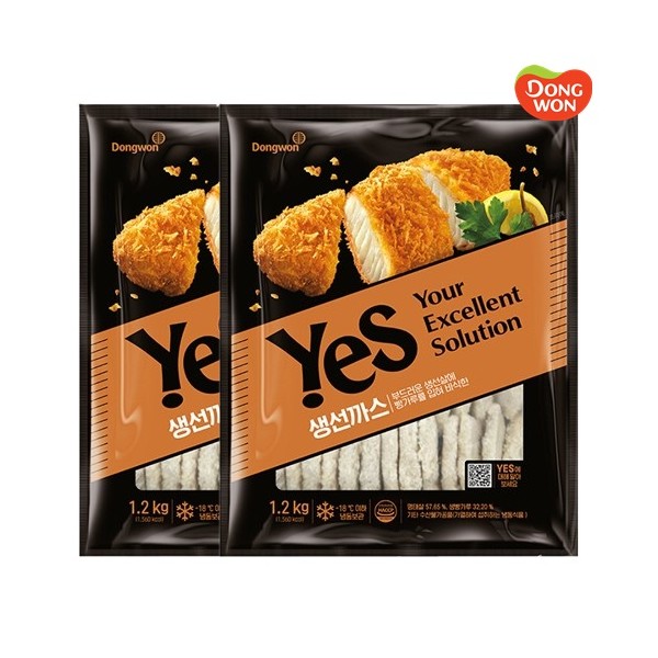 [동원] YES 생선까스 1.2kg x 2봉