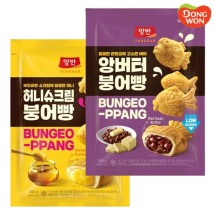 [동원] 양반 앙버터 허니슈크림 붕어빵 택1 300g x 3개 2) 허니슈크림 붕어빵 300g x 3개