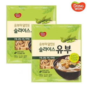 [동원] 슬라이스 유부 500g x 2개 (냉동)
