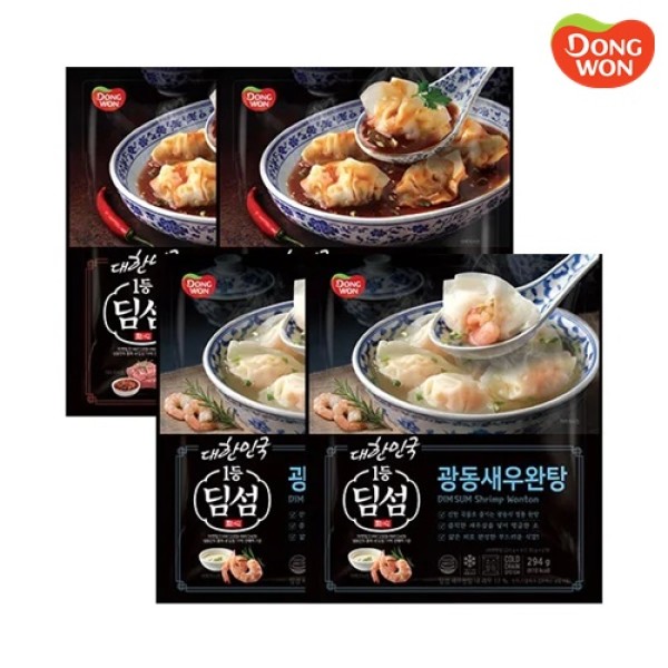 [동원] 딤섬 사천우육완탕 336g_광동새우완탕 294g 3봉 택1