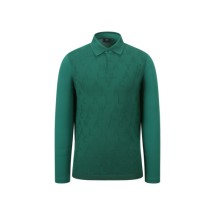 [캘러웨이] 남성 봄 로고 니트 하이브리드 티셔츠 (그린)