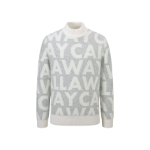 [캘러웨이] 남성 로고자갸드 라운드 방풍스웨터 (그레이)