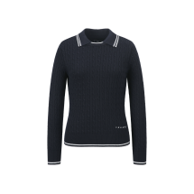 [캘러웨이] 여성 봄 케이블 긴팔니트 (네이비)