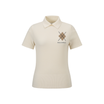 [캘러웨이] 여성 카라형 반팔니트 (아이보리)