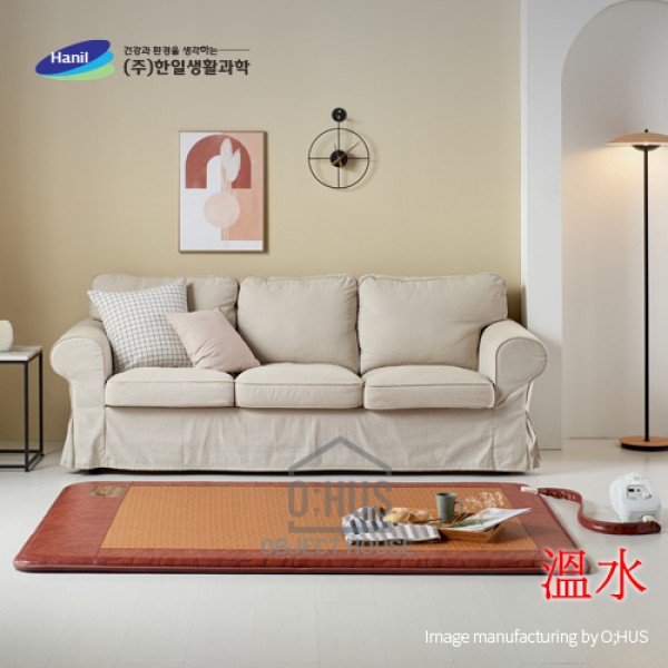 [한일생활과학] 브라운사각 온수매트 더블 분리형 2난방 150*200cm/두께 5CM