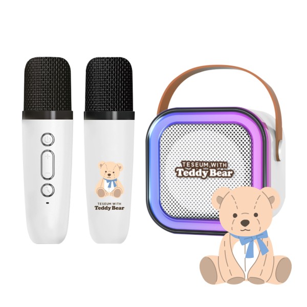 [테디베어] 듀얼마이크 노래방 세트