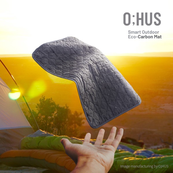 [O;HUS] 오후스 스마트 아웃도어 겸용 1인용 카본 전기매트/USB TYPE/캠핑,낚시,백패킹,아웃도어/보조배터리로 사용가능
