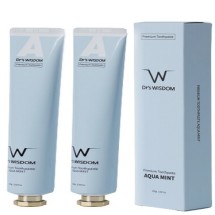 [닥터스위즈덤] 치약 A - 아쿠아민트 1+1세트(치과전용치약)