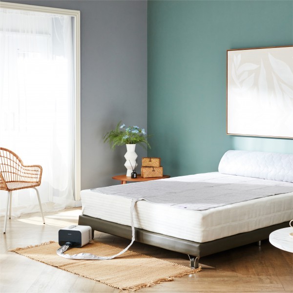 [필슬립] 반도체 직냉각방식 냉온수매트 더블(네이비)_국내제조/향균수조/앱제어