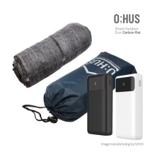 [O;HUS] 오후스 스마트 아웃도어 겸용 1인용 카본 전기매트+30,000mAh 초대용량 파워뱅크 세트
