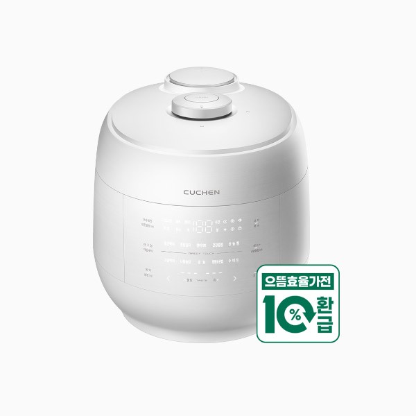 [쿠첸]신제품 김연아 GRAIN 풀스테인레스 6인용 듀얼프레셔 최고급형 밥솥 (CRT-PWPD0611SFU)