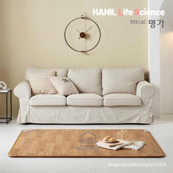 [한일생활과학] 현대엘엔씨 프리미엄 名家 온돌마루_오크 카페트매트 더블_150*183cm