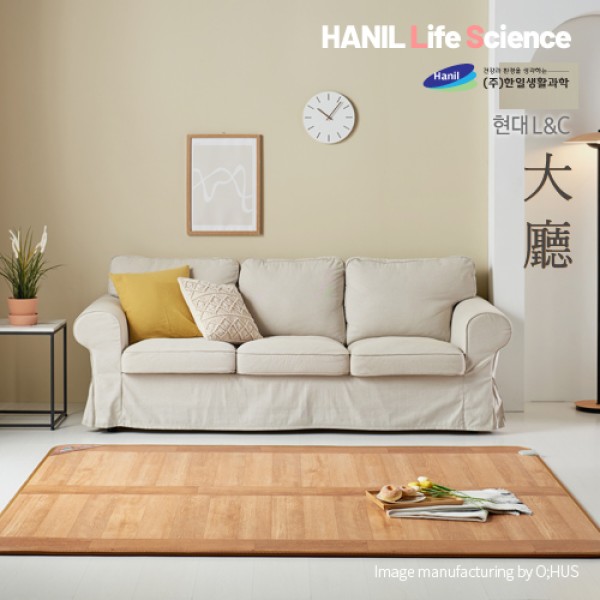 [한일생활과학] 현대엘엔씨 프리미엄 名家 대청마루 카페트매트 2난방 특대형_183*280cm