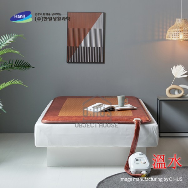 [한일생활과학] 브라운사각 온수매트 싱글 1난방 100*200cm/두께 5CM
