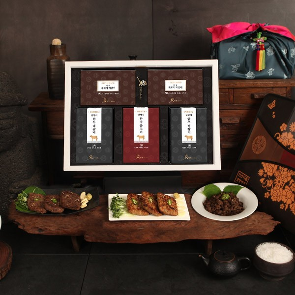 [미식가의 반상] 명품불고기&떡갈비 한상스페셜(한불1,한떡2,흑떡2)