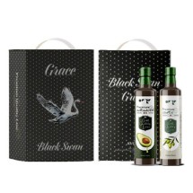 [아보아칸] 오일선물세트 블랙스완(아보카도250ML+올리브포마세250ML)+손잡이박스