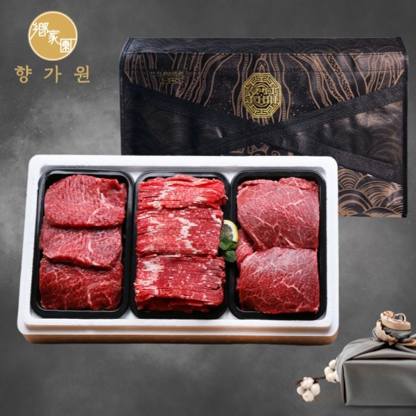 [향가원] 1등급한우 정육선물세트2호 900g(300g*3ea)