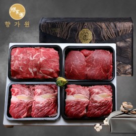 [향가원] 1등급한우 구이정육 혼합선물세트 12호 1.6kg(400g*4ea)