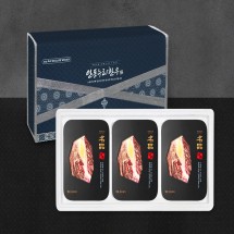 [안동누리名品한우]1등급 한우 등심 선물세트1호 1.2kg (등심400g,등심400g,등심400g)(3구)