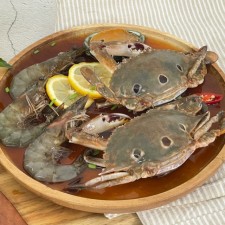 해물 모듬장 1kg 암꽃게 새우 전복