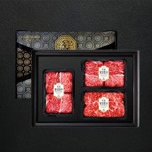 1등급 횡성한우 암소명품구이 1.2kg 선물세트2호 (꽃4/꽃4/채4)
