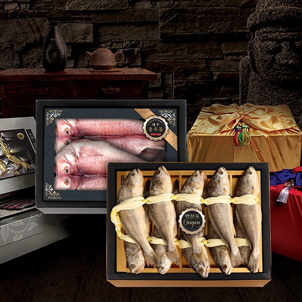 [애명작컬렉션] VVIP 프리미엄 수산물 2종 스페셜 3호(굴비,옥돔)