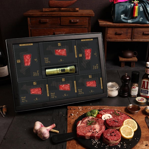 [한우애명작] VVIP 투뿔 숙성한우 로얄스페셜 A세트(2단)