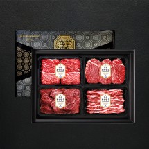 1++등급 횡성한우 VVIP 스페셜 선물세트3호 2.4kg (꽃6/안6/부6/갈6)