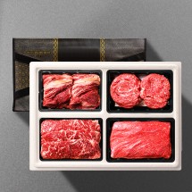 1+ 숙성한우 특선구이 1.6kg 혼합 선물세트1호 (꽃4/채4/불4/국4)