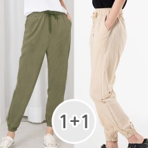 1+1 여성 린넨 조거팬츠