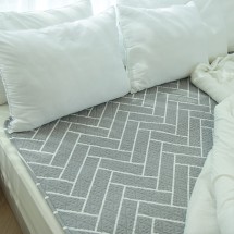 한일의료기 인공지능 EMF 탄소매트 슬림형 헤링본 더블