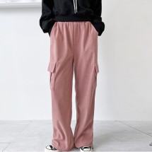 스보리 여성 골덴 카고 와이드 스트링팬츠 3color