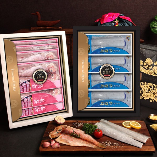 [제주애명작] 초신선 은갈치&홍옥돔 프리미엄 특호(2단)