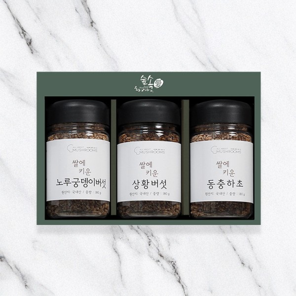 [영진표고]숲속愛 쌀에키운버섯 3종