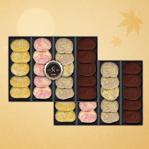 [고창애명작] 리얼과일4종 디저트떡세트(2단)