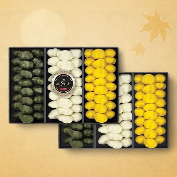 [고창애명작] 특허기술로 빚은 추석송편 3종 특선(2단)