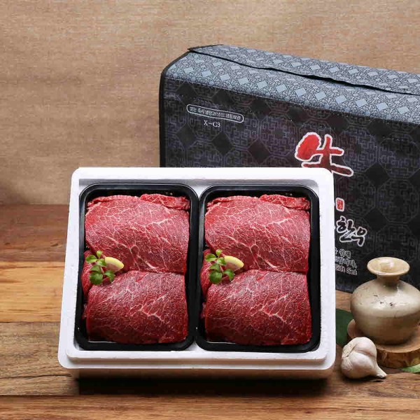 [안동한우정] 1등급 한우 정육 실속 선물세트 9호(300g x 2)0.6kg