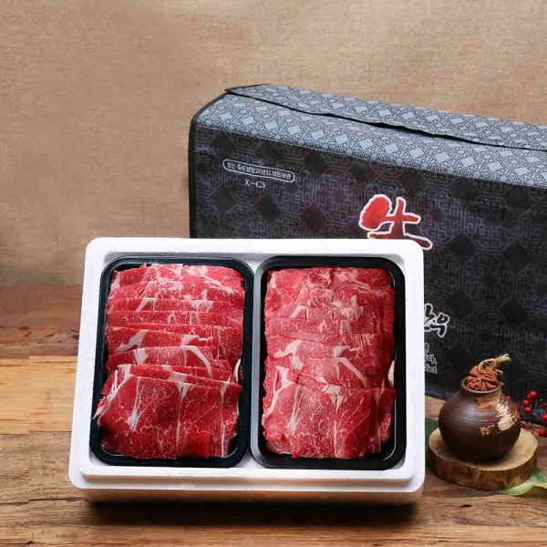 [안동한우정] 1등급 한우 정육 실속 선물세트 8호(300g x 2)0.6kg