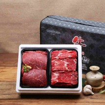 [안동한우정] 1등급 한우 정육 실속 선물세트 7호(300g x 2)0.6kg